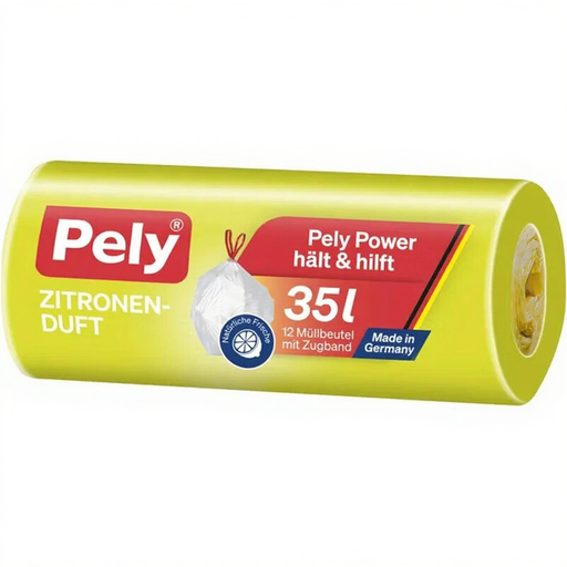 Pely Zugbandbeutel mit Zitronenduft 35L