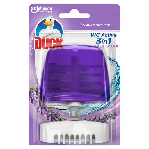 Duck Active Toilet Liquid Rim Block Purple Wave