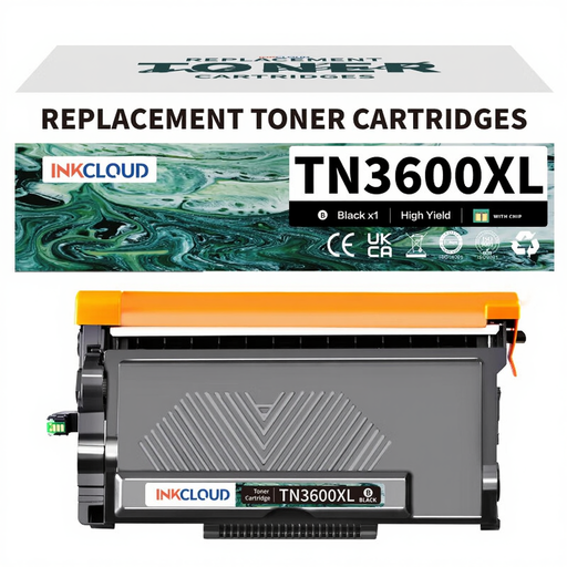 inkcloud TN-3600XL Toner with Chip for Brother L5210DN L5710DW L5710DN L6710D 1 Black