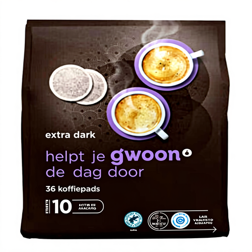 g'woon Extra Dark Roast Coffee Pads - 36 pcs