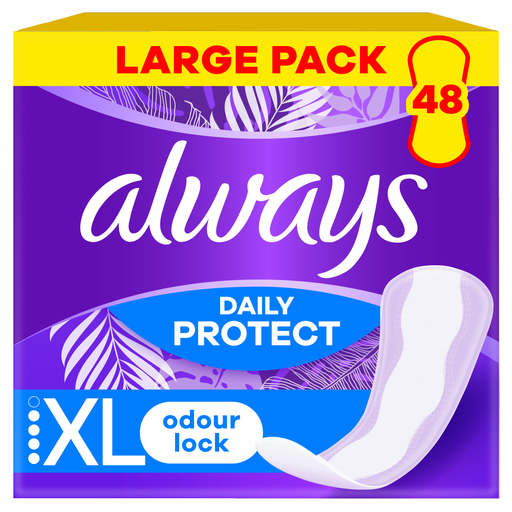 Always Daily Protect Extra Long Panty Liners Odour Lock