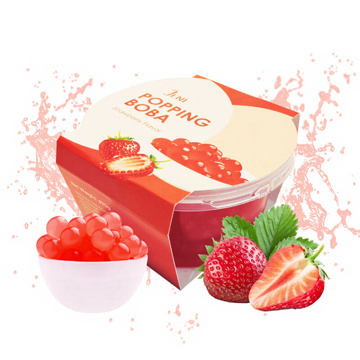 JENI Popping Boba Strawberry Flavor 490g