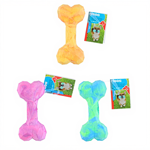 Dog Toy Foam Bone - random selection from assorted pack of 3 designs - 1 piece