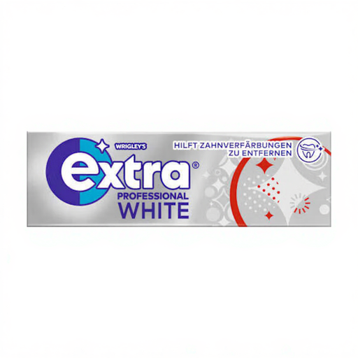 Extra Professional White Chewing Gum, 10 Pieces