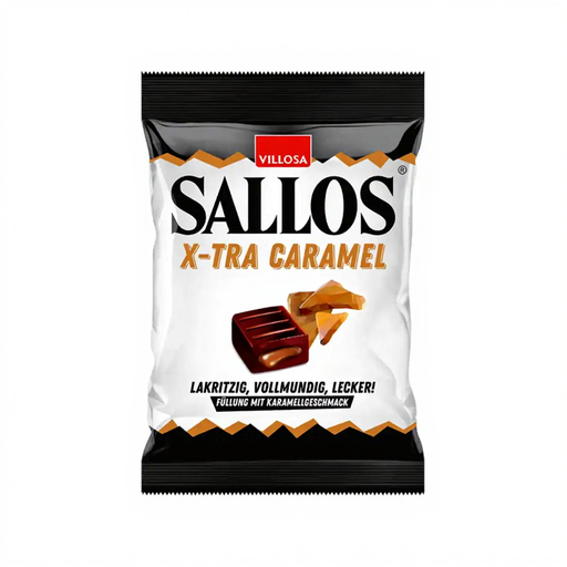 Villosa Sallos X-Tra Caramel Liquorice Candies 135g