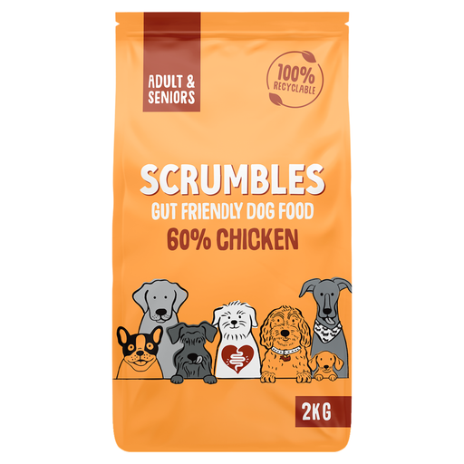 Scrumbles Dry Dog Food Adult Chicken 2kg