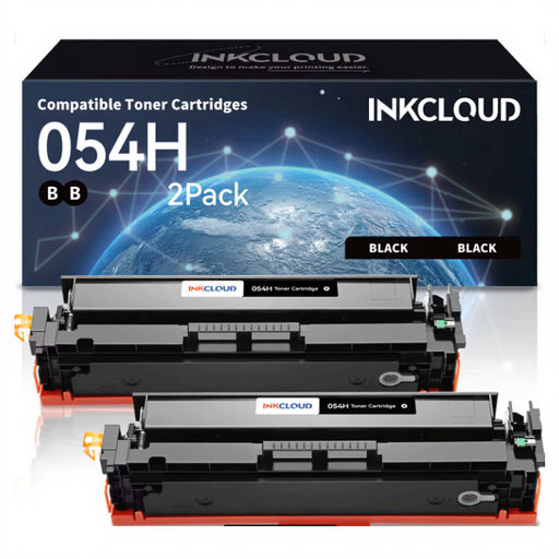 inkcloud CRG 054H Compatible Toner Cartridge for Canon 054H LBP622Cdw MF644Cdw 2 Black