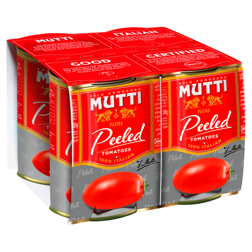 Mutti Peeled Tomatoes 4 x 400g multipack