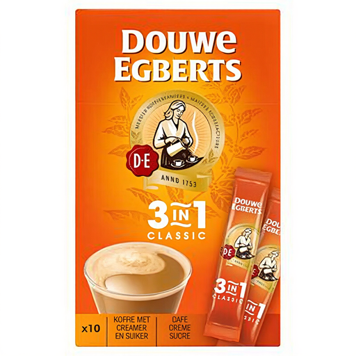 Douwe Egberts 3-in-1 Instant Coffee - 10 pcs, 120g
