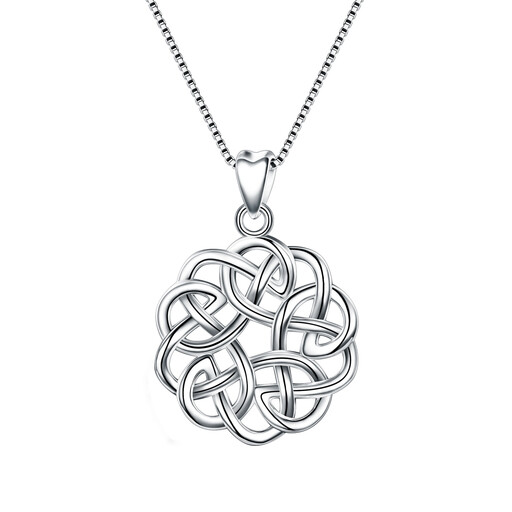 Ever Faith Celtic Knot Pendant Necklace