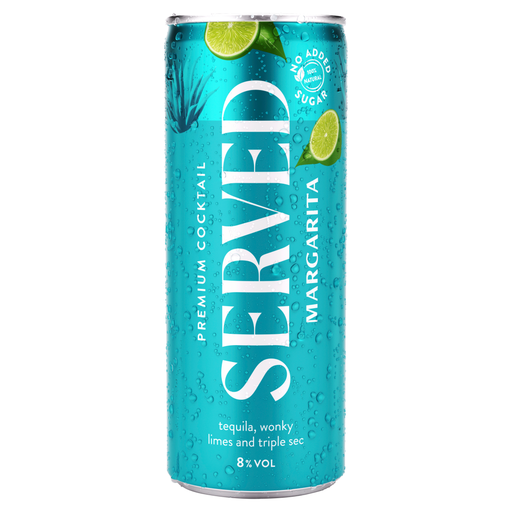 Served Margarita 250ml (Abv 8%)