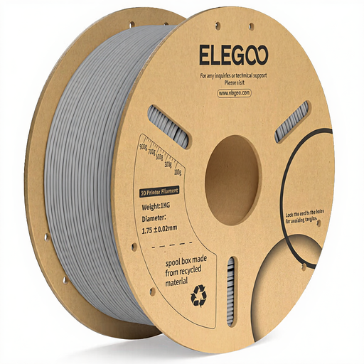 Elegoo PLA+ Filament 1kg auf Pappspule - Grau