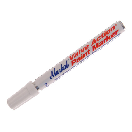 Markal Paint-Riter Valve Action Paint Marker White