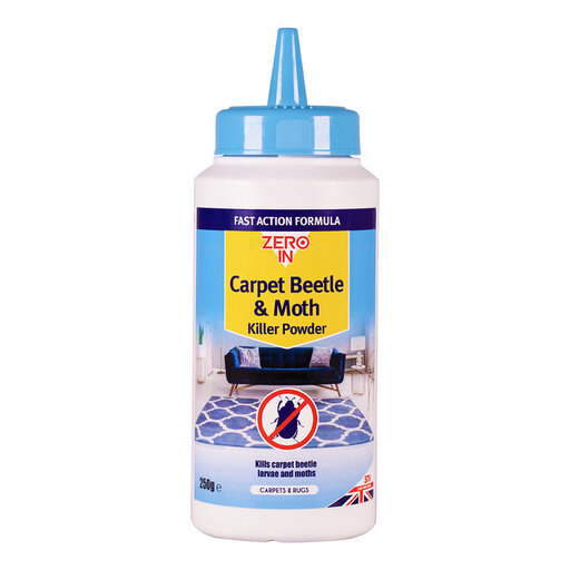 Zero In Carpet Beetle and Moth Killer Powder 250g