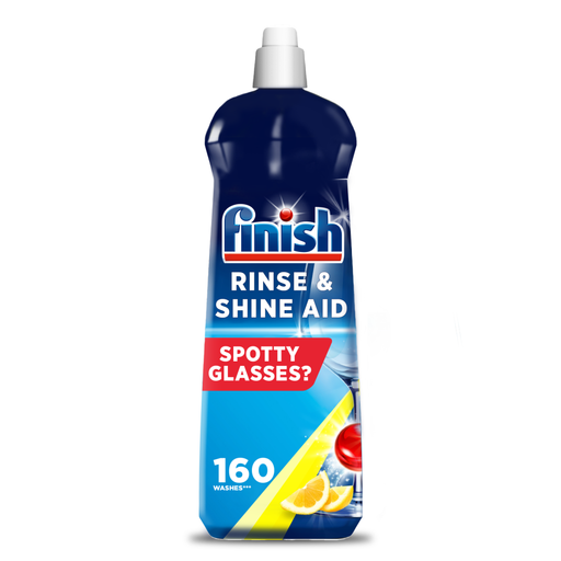 Finish Glass Dishwasher Rinse Aid, Lemon, 800ml