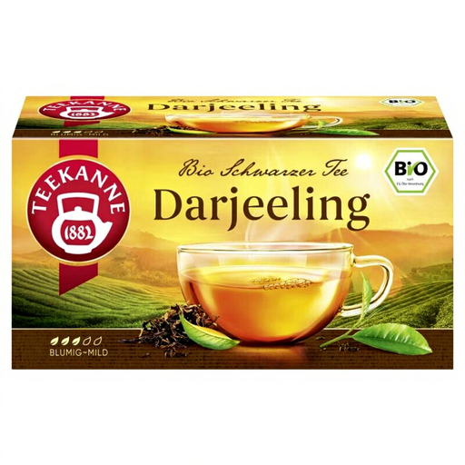 Teekanne Darjeeling Schwarzer Tee Bio 20x1.75g