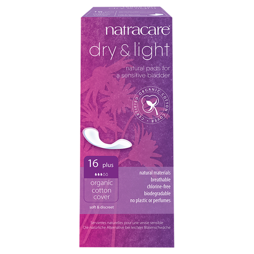 Natracare Dry & Light Incontinence Plus 16 Pads