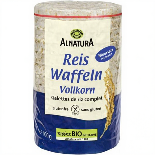 Alnatura Bio Vollkorn Reiswaffeln Meersalz 100g