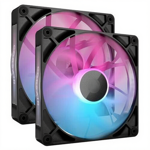 Corsair iCUE LINK RX140 RGB Computer Case Fan, 14cm, Black (2-pack)