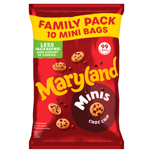 Maryland Minis Choc Chip Cookies 10Pk 198 g