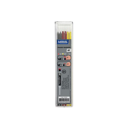 Markal TRADES-MARKER DRY Refills Assorted 6 Pack