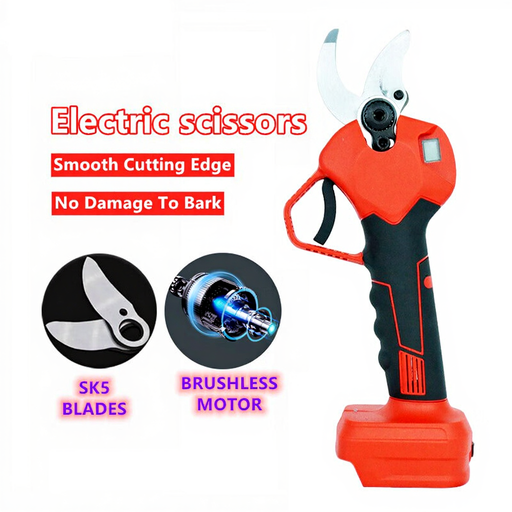 Electric Scissors Smooth Cutting Edge No Damage to Bark Rechargeable