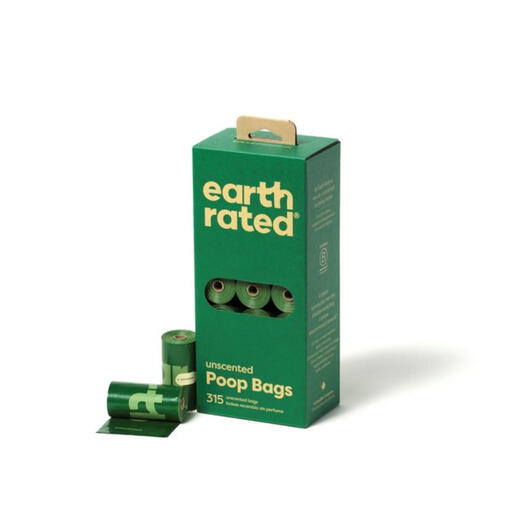 Earth Rated Poo Bags 315 Bags on 21 Refill Rolls Unscented