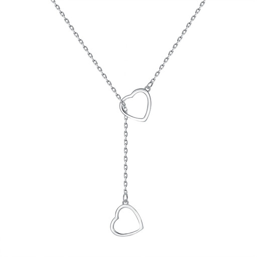 Ever Faith Double Stirrup Layered Y - Style Lariat Necklace