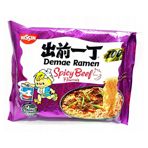 NISSIN Instant Demae Ramen Noodle Spicy Beef
