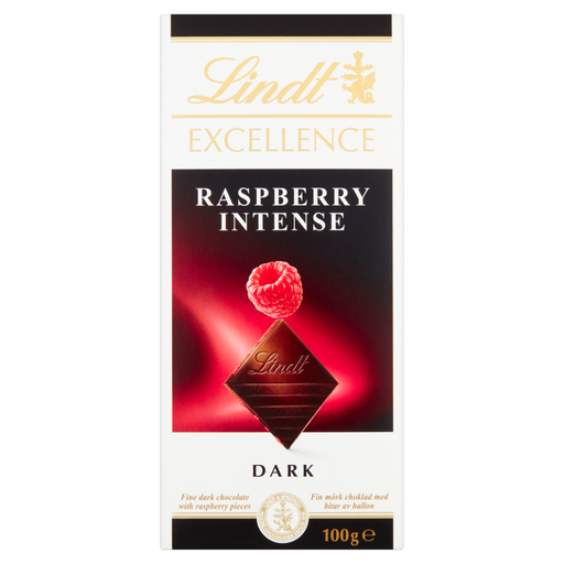 Lindt Excellence Raspberry Intense Dark 100g bar