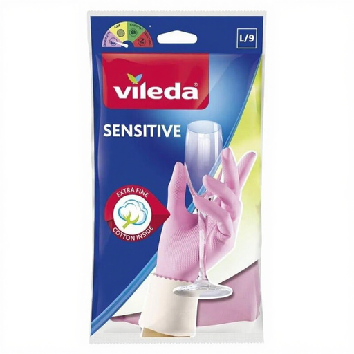 Vileda Gloves Sensitive Size L