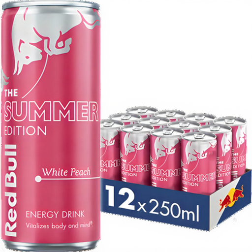 Red Bull Summer Edition White Peach Energy Drink