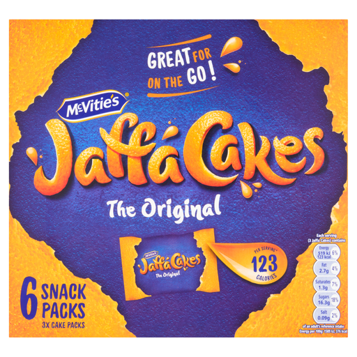 McVitie's The Original Jaffa Cakes Snack Pack 6 x 3pk 198g