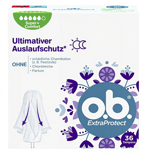o.b. ExtraProtect Super+ Comfort Tampons