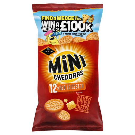 Jacob's Mini Cheddars Red Leicester 12x23g multipack