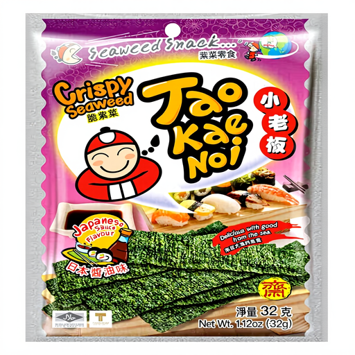 Taokaenoi Crispy Seaweed Japanese Sauce Flavour 32g