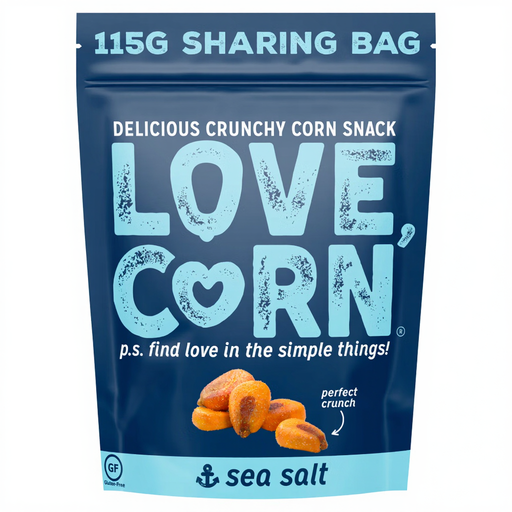 Love Corn Sea Salt Crunchy Snacks 115 g