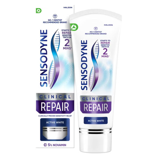 Sensodyne Clinical Repair Active White Sensitive Toothpaste 75ml