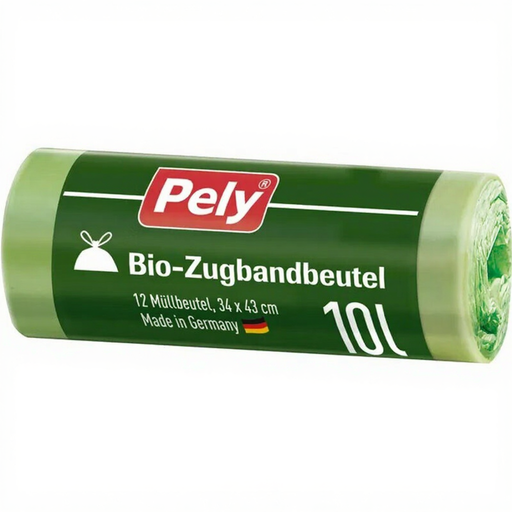 Pely Bio-Müllbeutel mit Zugband 10L