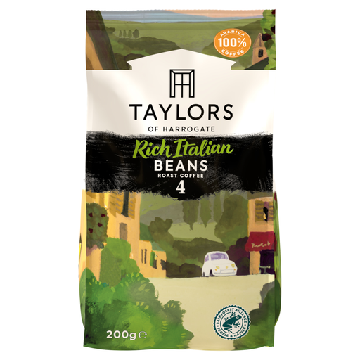 Taylors Rich Italian Coffee Beans 200 g pack