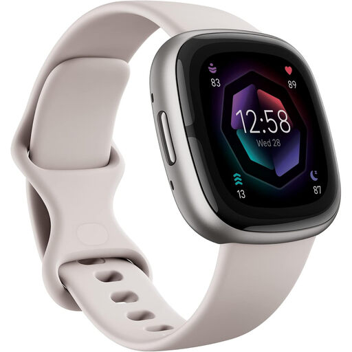 Fitbit Sense 2 in Lunar White/Platinum