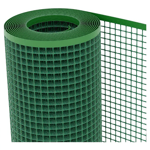 Tenax Quadra 20 Green 1x50m, Multi-Purpose Plastic Net for Fences/Terraces
