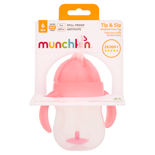 Munchkin Tip & Sip Weighted Straw Cup