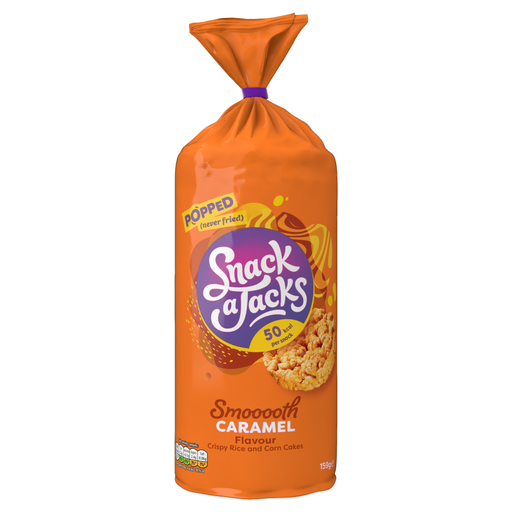 Snack A Jacks Jumbo Caramel rice cakes, 159 g