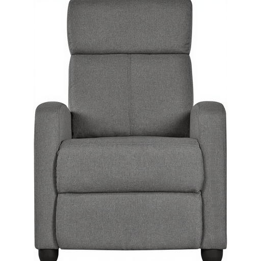 Yaheetech Einzelsitzer Couch & Relaxsessel mit verstellbarer Fu?stütze, Leinen, Grau