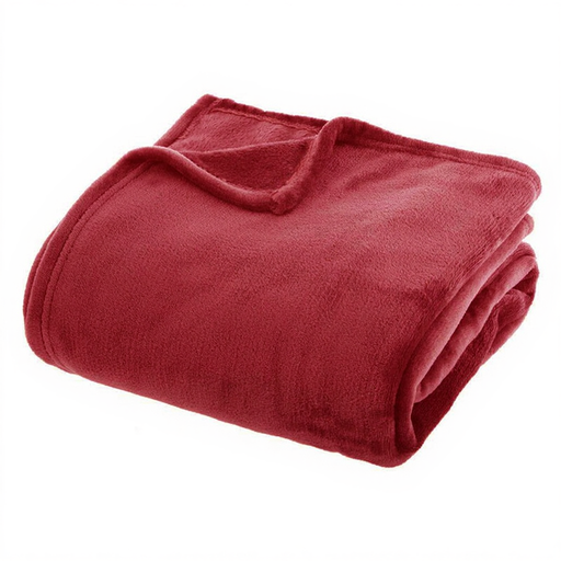 Plaid Polaire Flannel Rouge Atmosphera