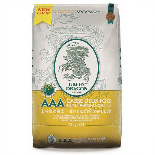 Green Dragon Thai Fragrant Double Broken Rice 18kg