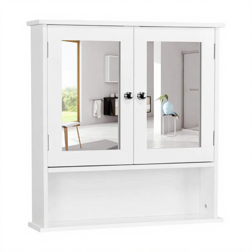 Yaheetech Mirror Cabinet, Bathroom Cabinet, Wall Cabinet