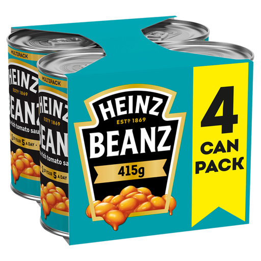HEINZ Baked Beans in Tomato Sauce 4 x 415g