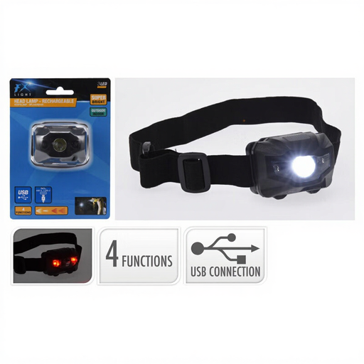 USB-rechargeable Headlamp for Outdoor Activities